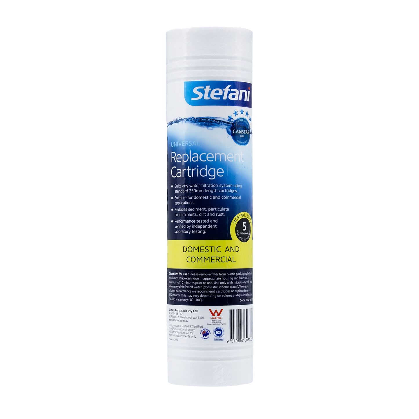 Stefani Sediment Filter - 5.0 Micron
