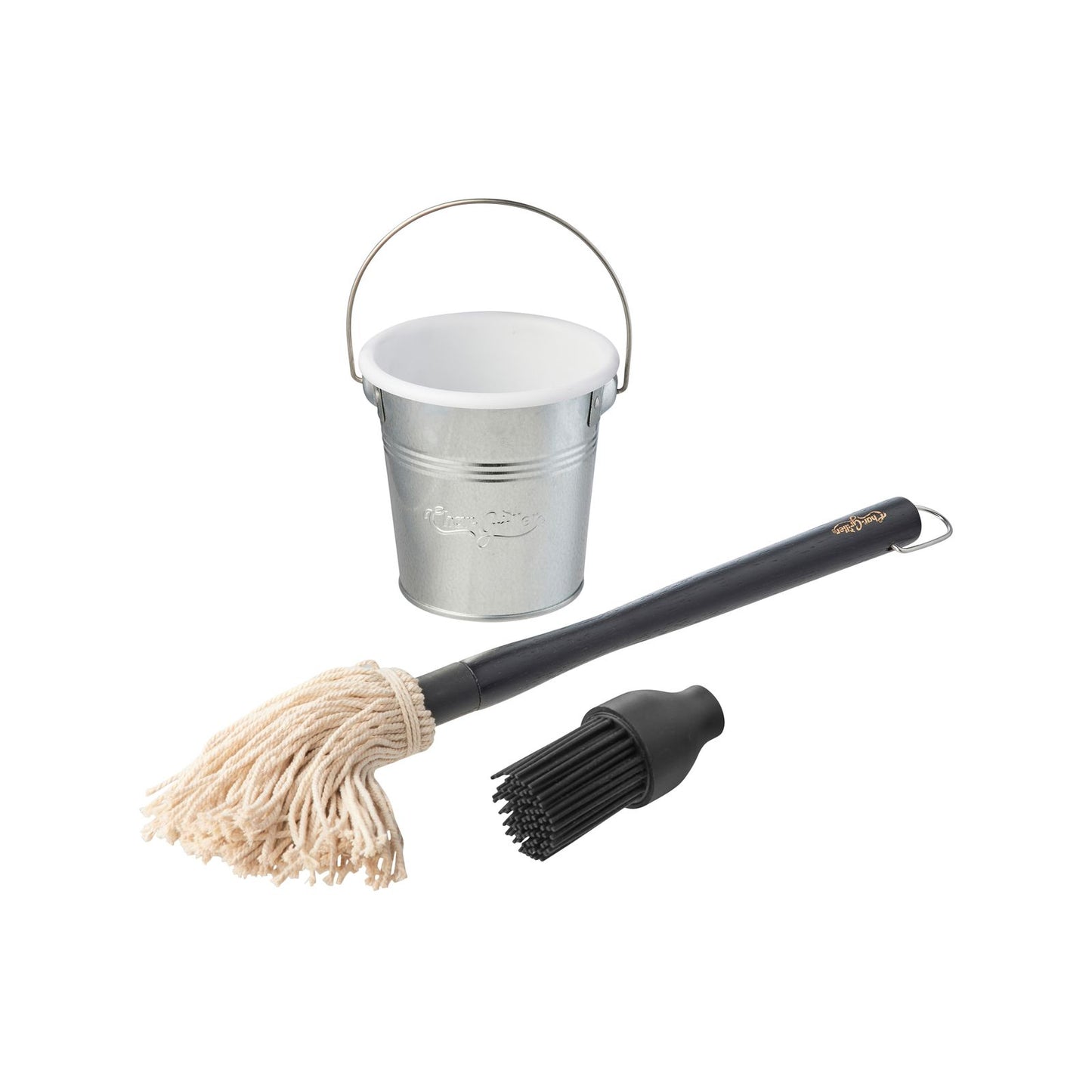 Char Griller Basting Bucket and Brush Set - 112mm x 30mm x 30mm