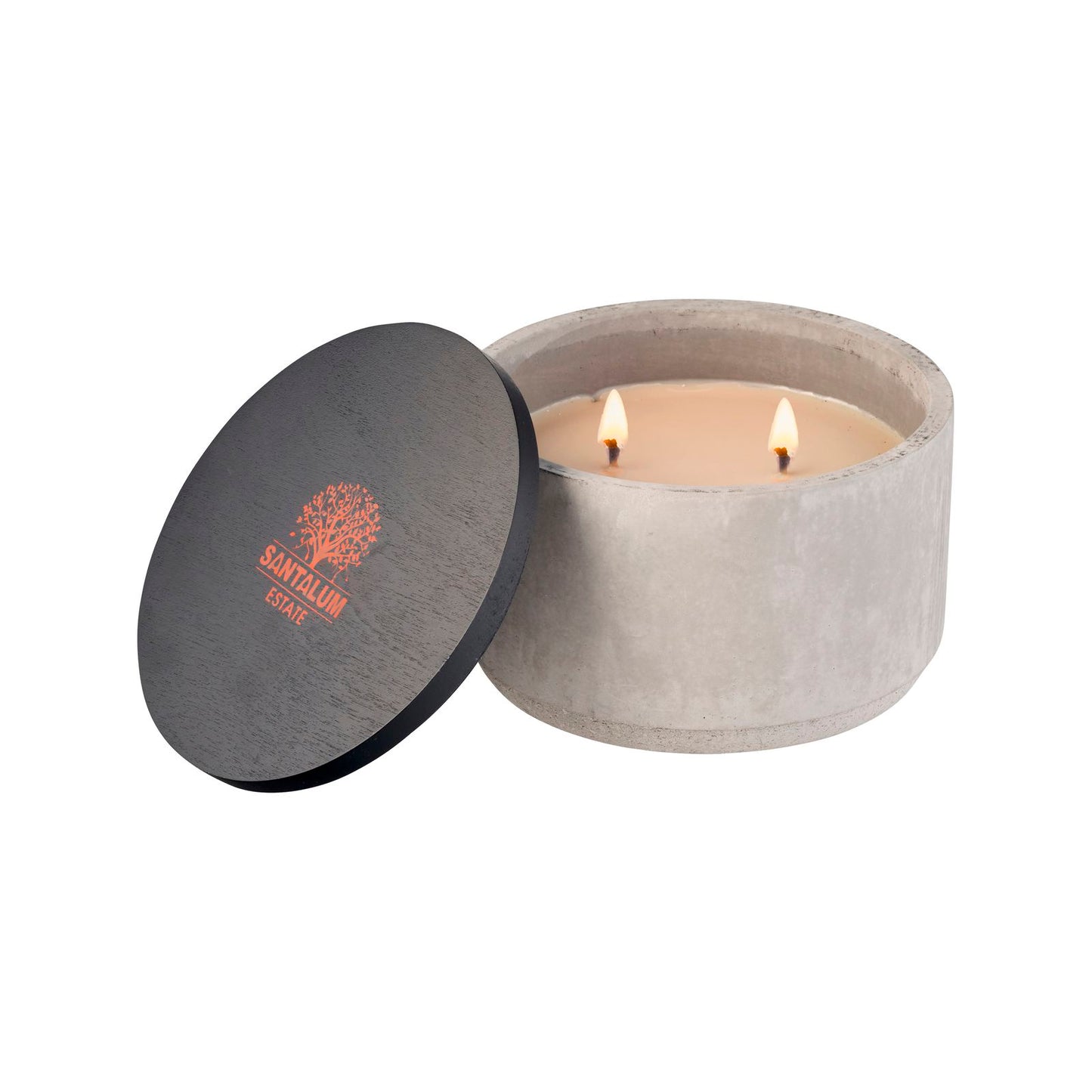 Santalum Estate Sandalwood Citronella Candle - Cement Grey