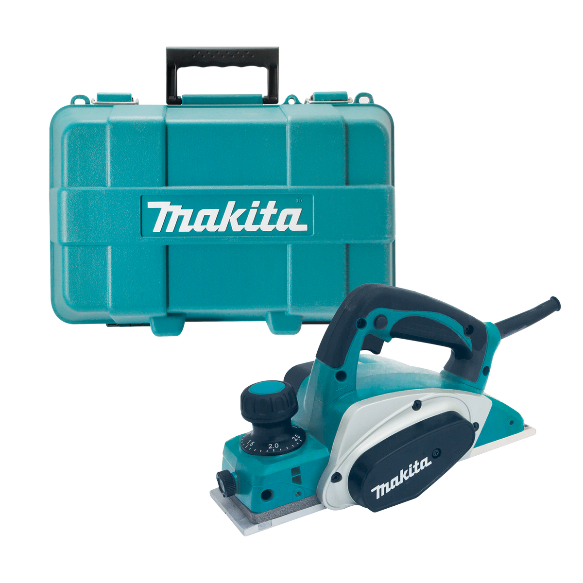 Makita 82mm Planer KP0800K - Metal Plastic - Precise Planing Depth