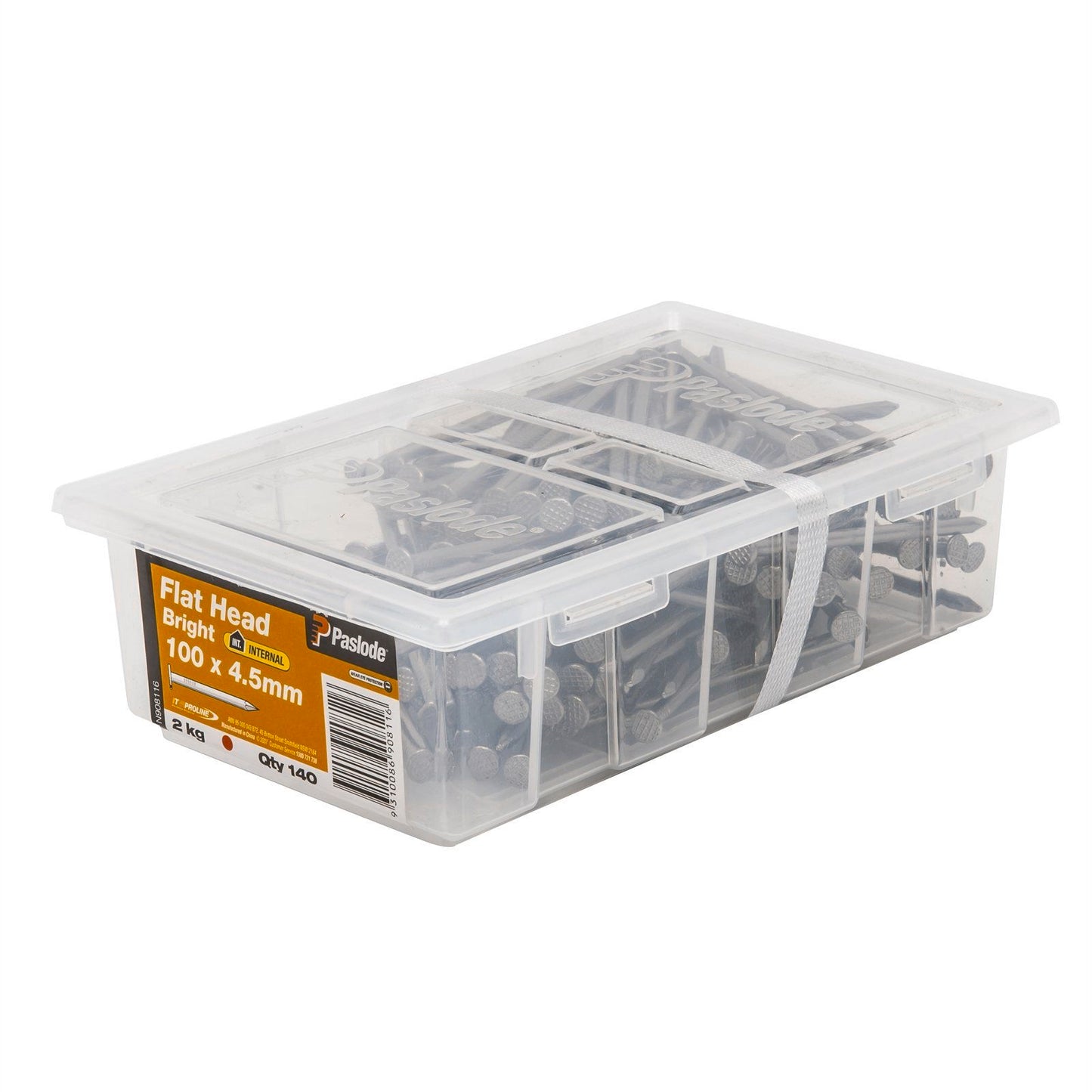 Paslode Flat Head Nails - 100 x 4.5mm - 2kg