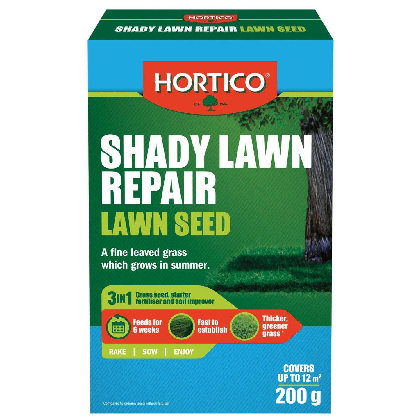 Hortico Shady Lawn Repair Lawn Seed - 200g