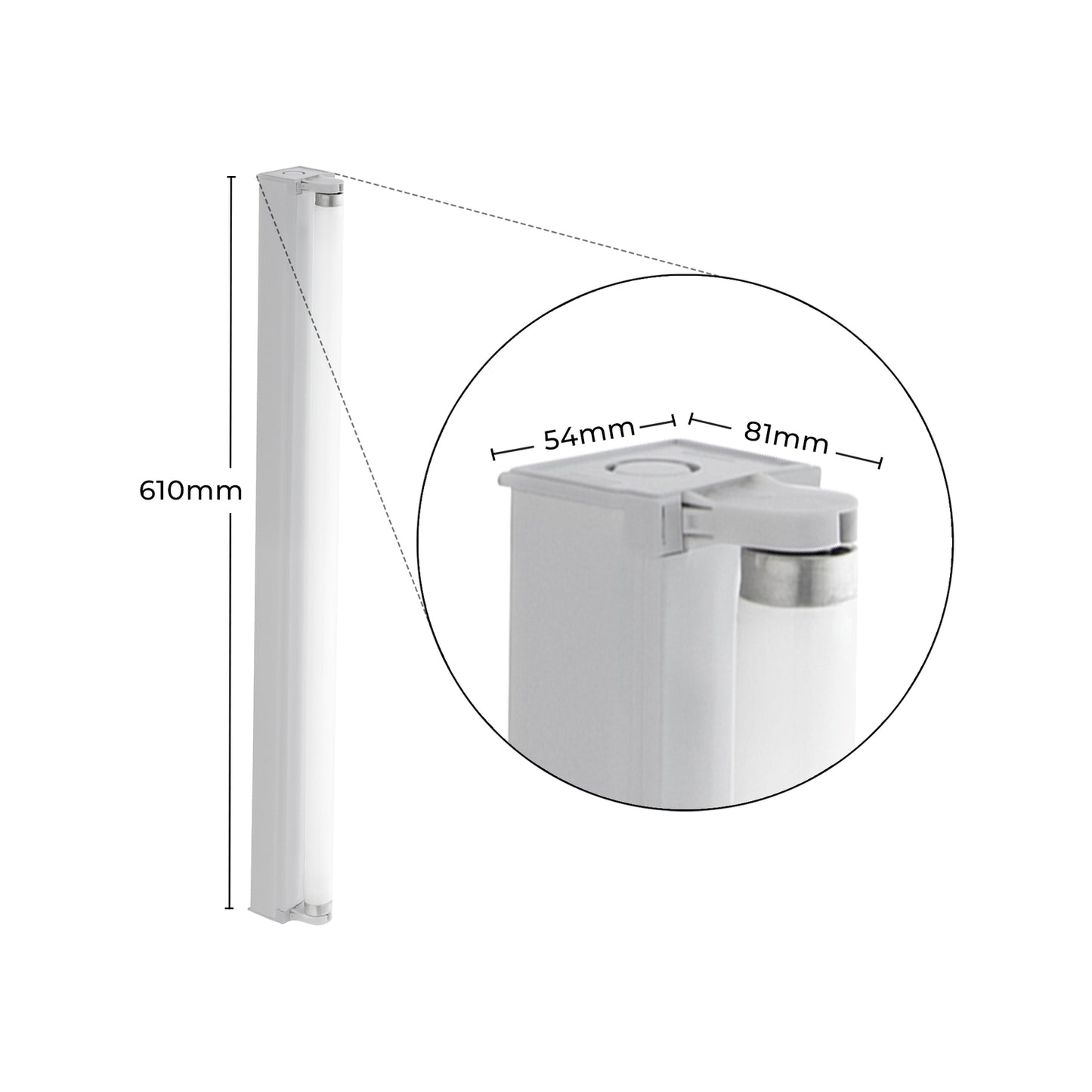 Deta Single Bare Fluorescent Batten Light - 18W
