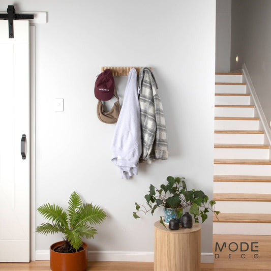 Mode Timber Hook Rack - 4 Hooks - 450 x 77mm