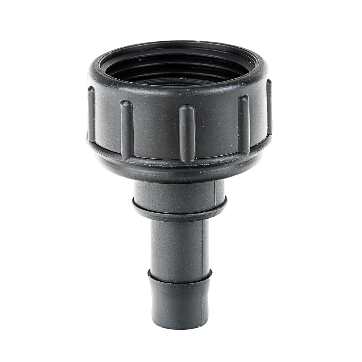 K Rain 25mm Tap Adaptor with 13mm Barb - Black - Durable Polypropylene