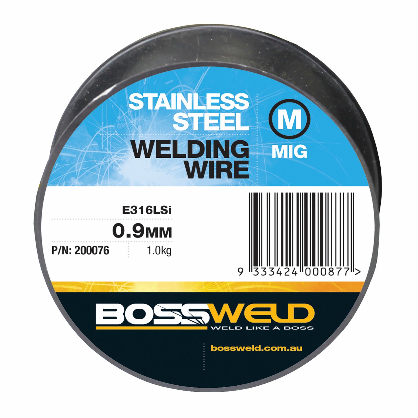 Bossweld Stainless Steel 316LSi MIG Wire - 0.9mm - 1.0kg