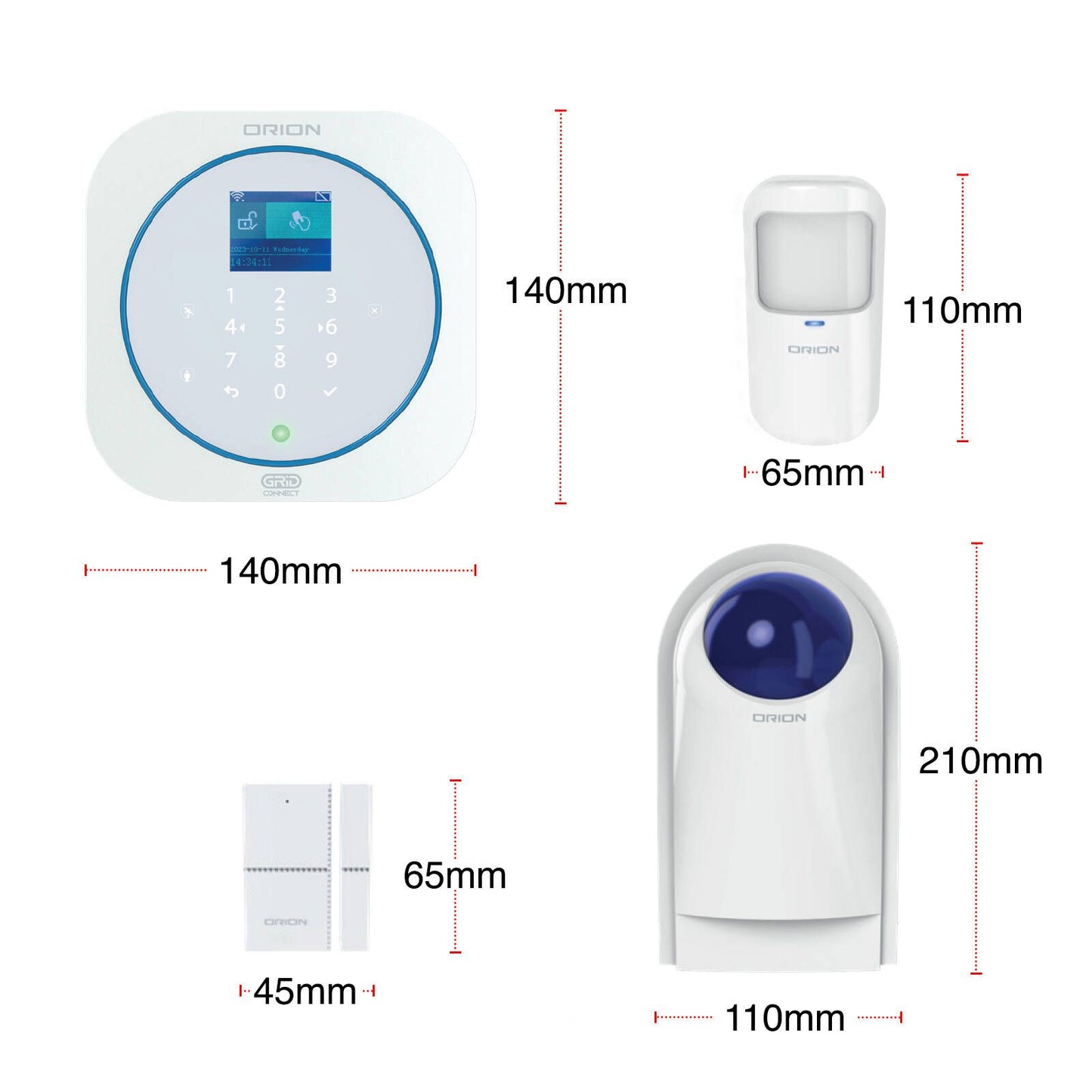 Orion Smart Alarm System Kit with Keypad