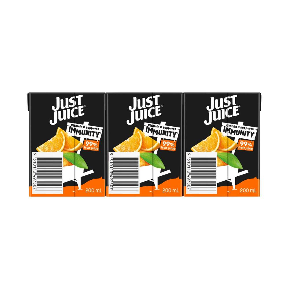 Just Juice 100% Juice Orange 200ml - 6 Pack