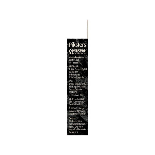 Piksters Eco Charcoal Floss Picks - 30 pack
