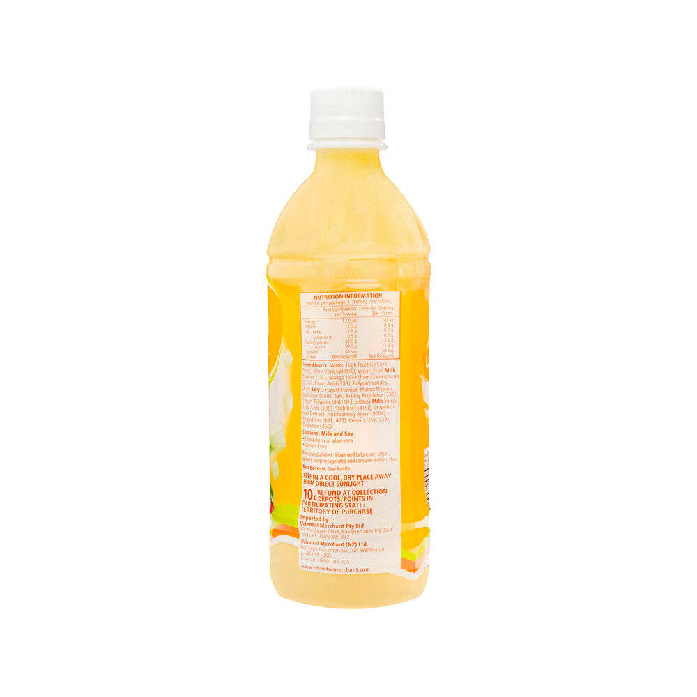 Yoosh Aloe Yoghurt Drink Mango - 500mL