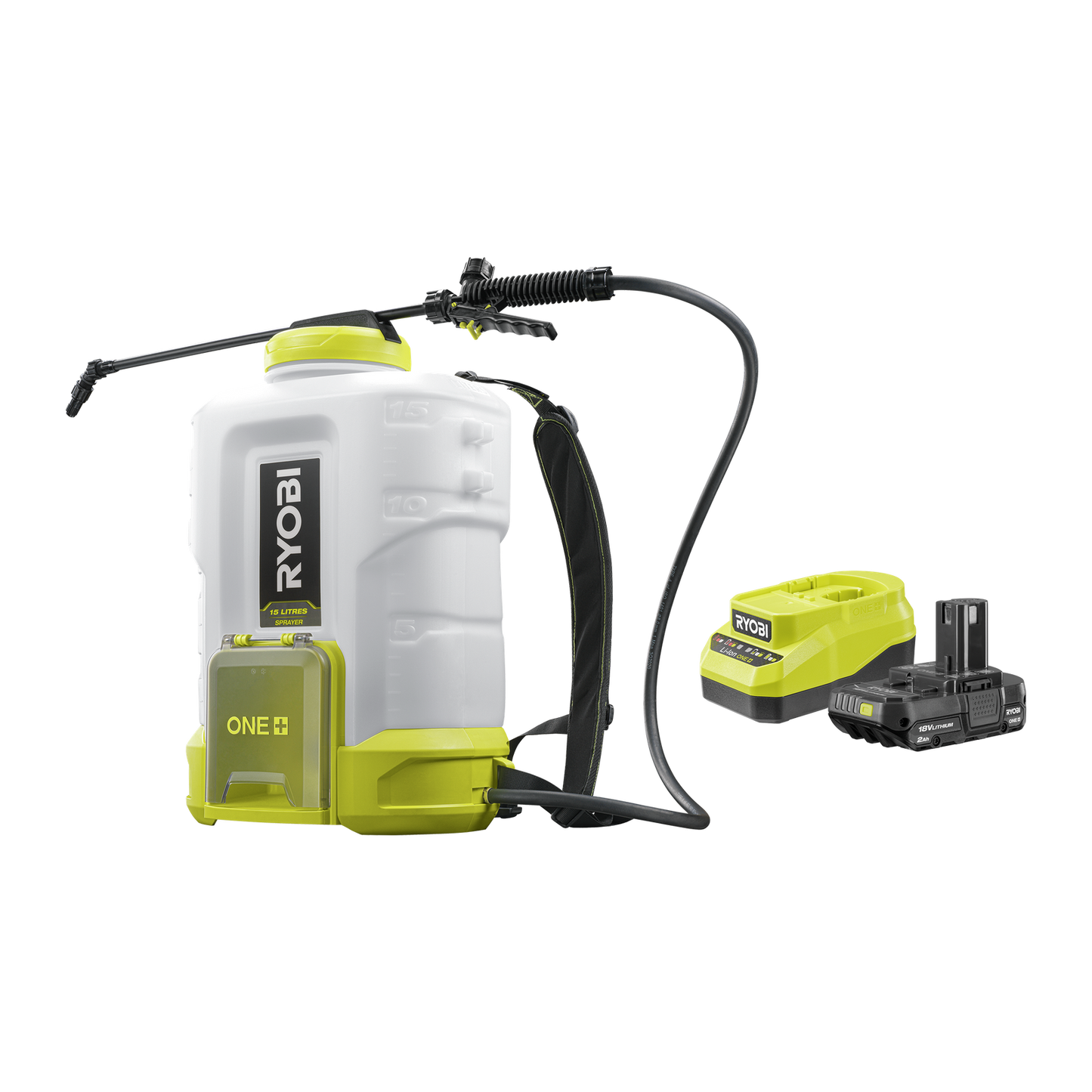 RYOBI 18V ONE+ Backpack Sprayer 2Ah Kit R18BPS12 - 15L