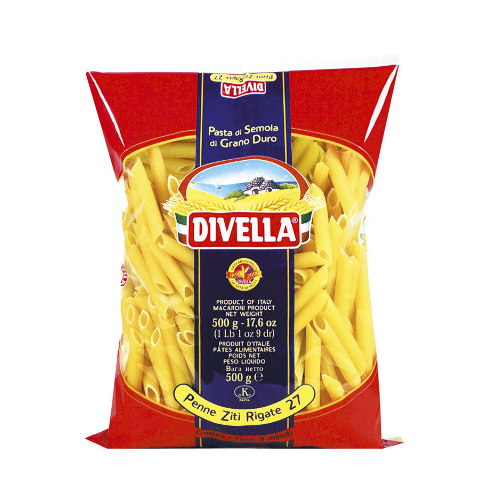 Divella Pasta Zite Rigate No. 27 - 500 GRAM