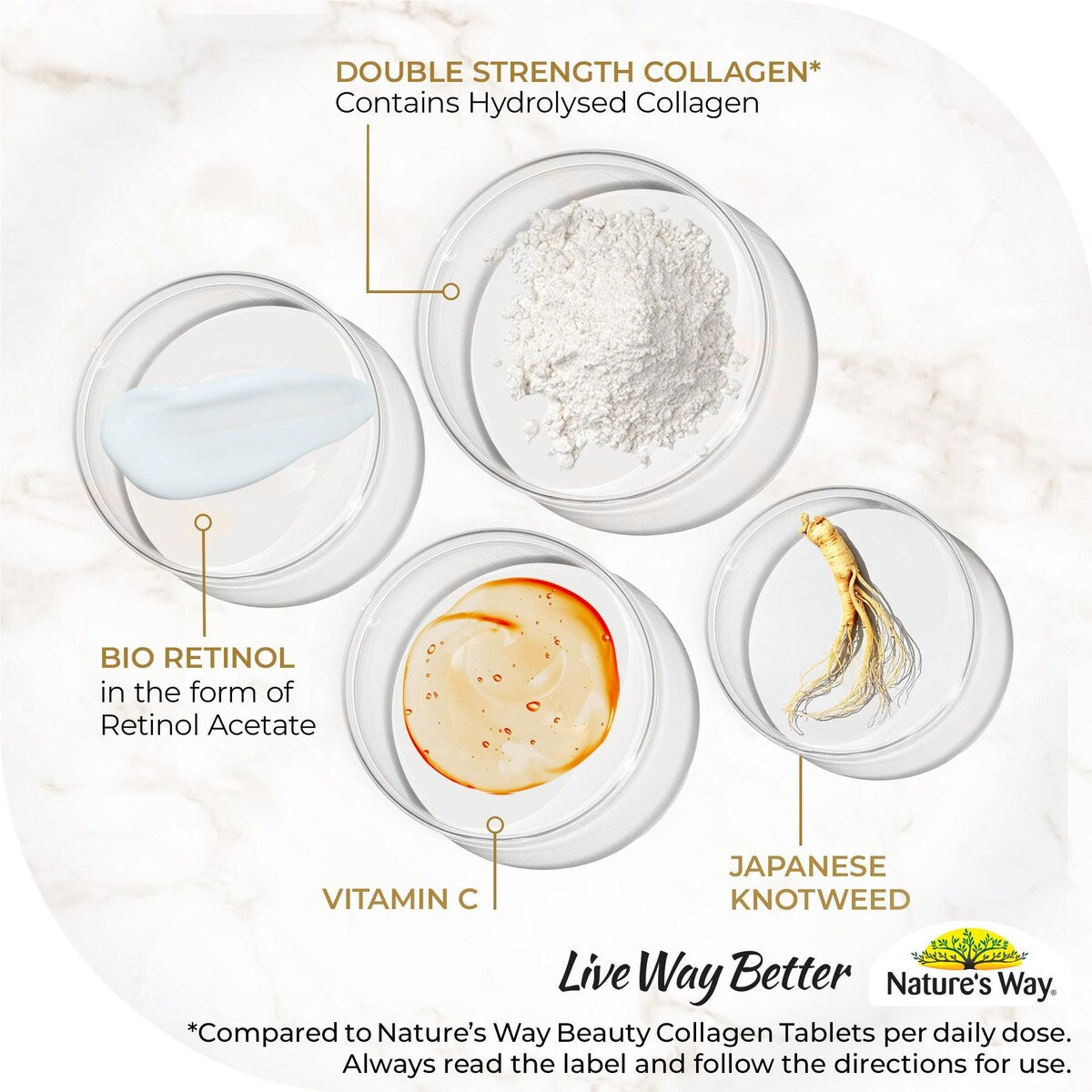 Nature's Way Beauty Collagen Mature Skin Film Coated Tablets 120 pack