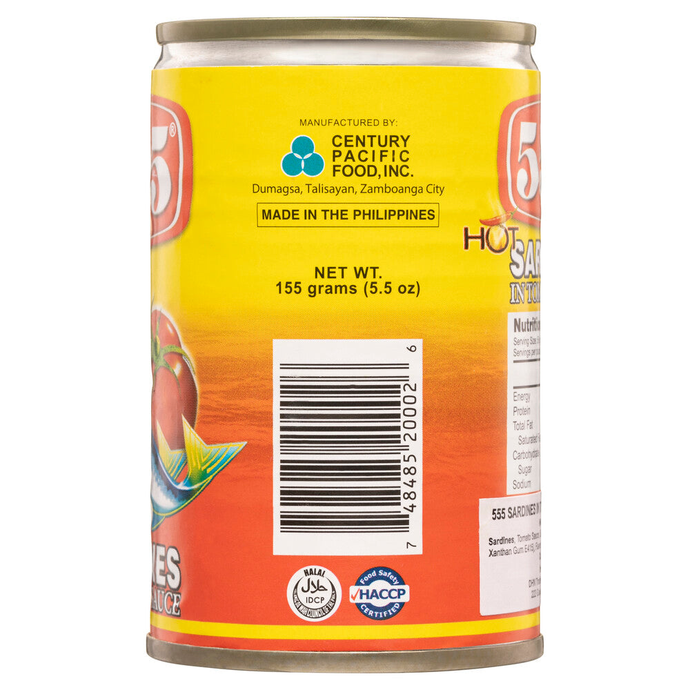 555 Sardines In Tomato Sauce Chilli - 155g