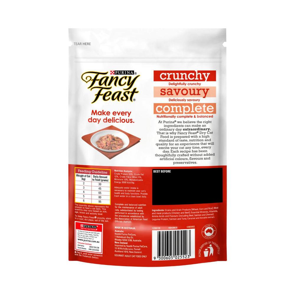 Fancy Feast Dry Cat Food Beef Salmon Cheese - 450g