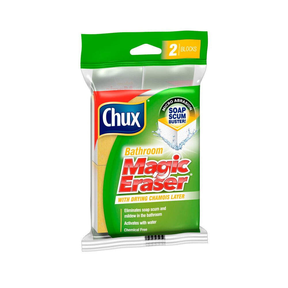 Chux Magic Eraser Bathroom Cleaner Block - 2 pack