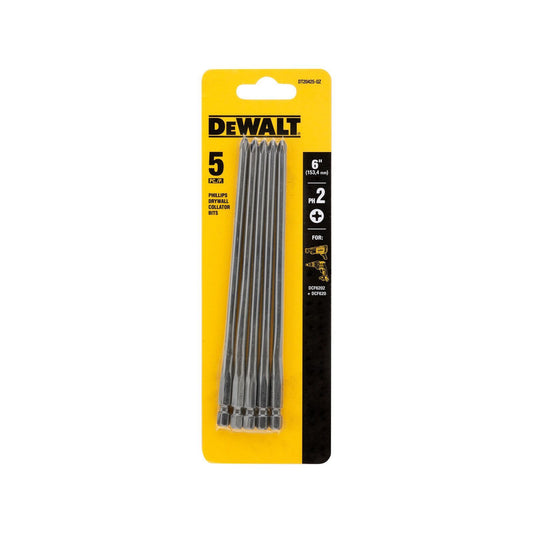 DeWALT Drywall Bit 156mm PH2 5 Pack