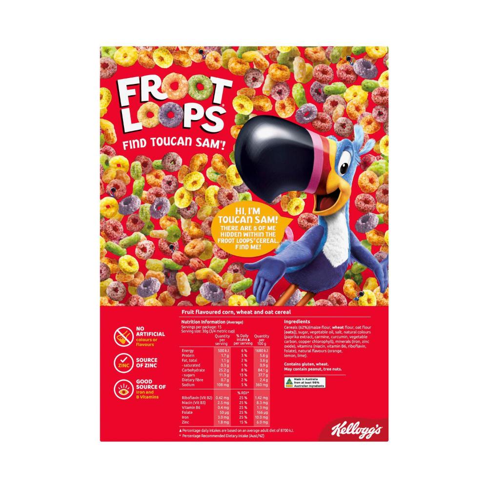 Kellogg's Froot Loops Breakfast Cereal - 460g