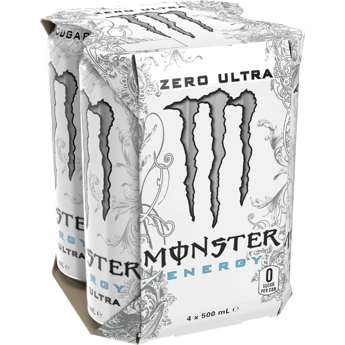 Monster Energy Ultra Cans 500ml X 4 Pack