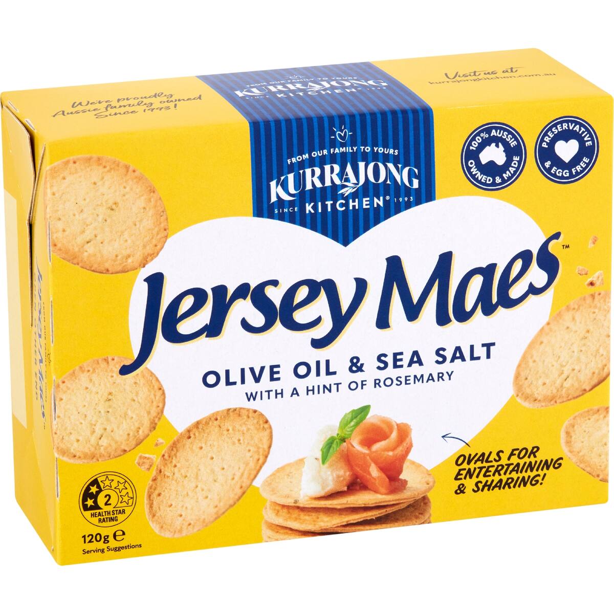 Kurrajong Kitchen Jersey Maes Olive Oil & Sea Salt 120g