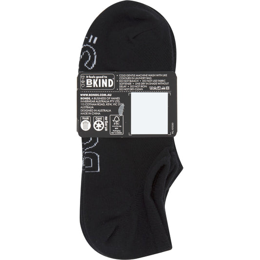 Bonds Womens Logo Socks Light Size 3 Plus Assorted 4 Pack