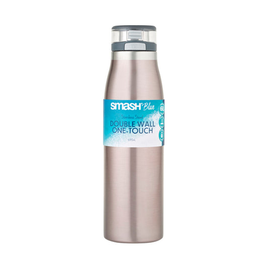 Smash Blue Stainless Steel Double Wall One Touch - 690mL