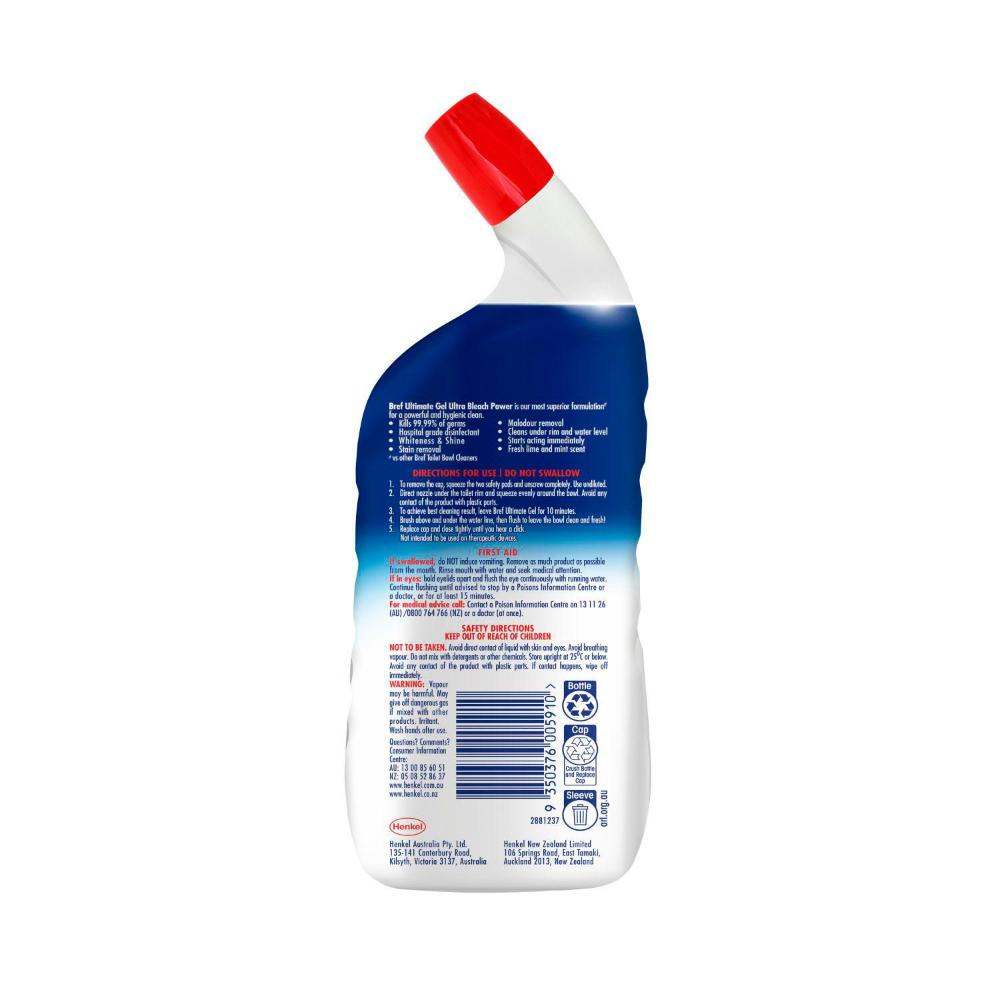 Bref Ultimate Gel Ultra Bleach Toilet eaner Citrus - 600mL