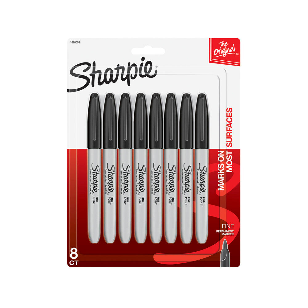 Sharpie Permanent Markers Fine Tip - 8 pack
