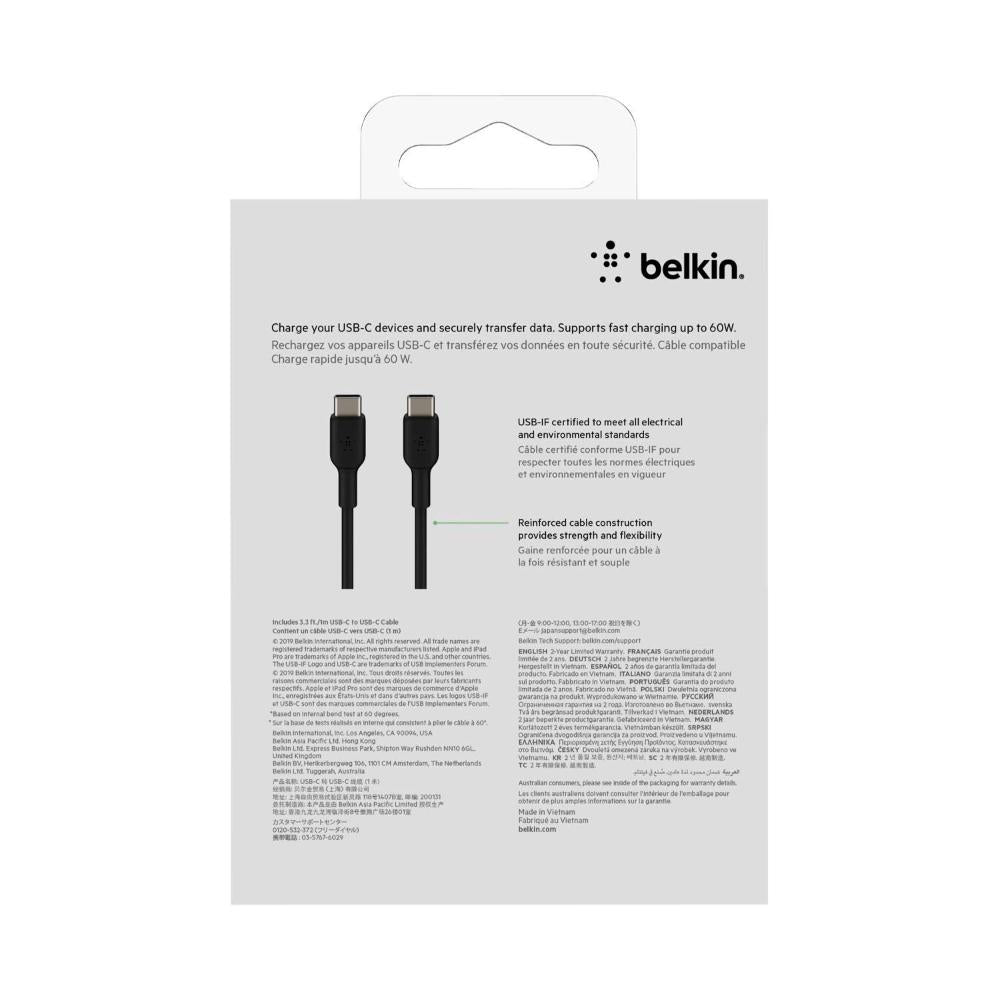 Belkin Boostcharge Usb-c To Usb-c Cable- 1m - Black - 1 Pack