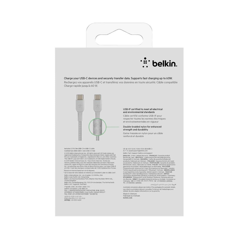 Belkin Boostcharge Usb-c To Usb-c Cable- 1m - White - 1 pack