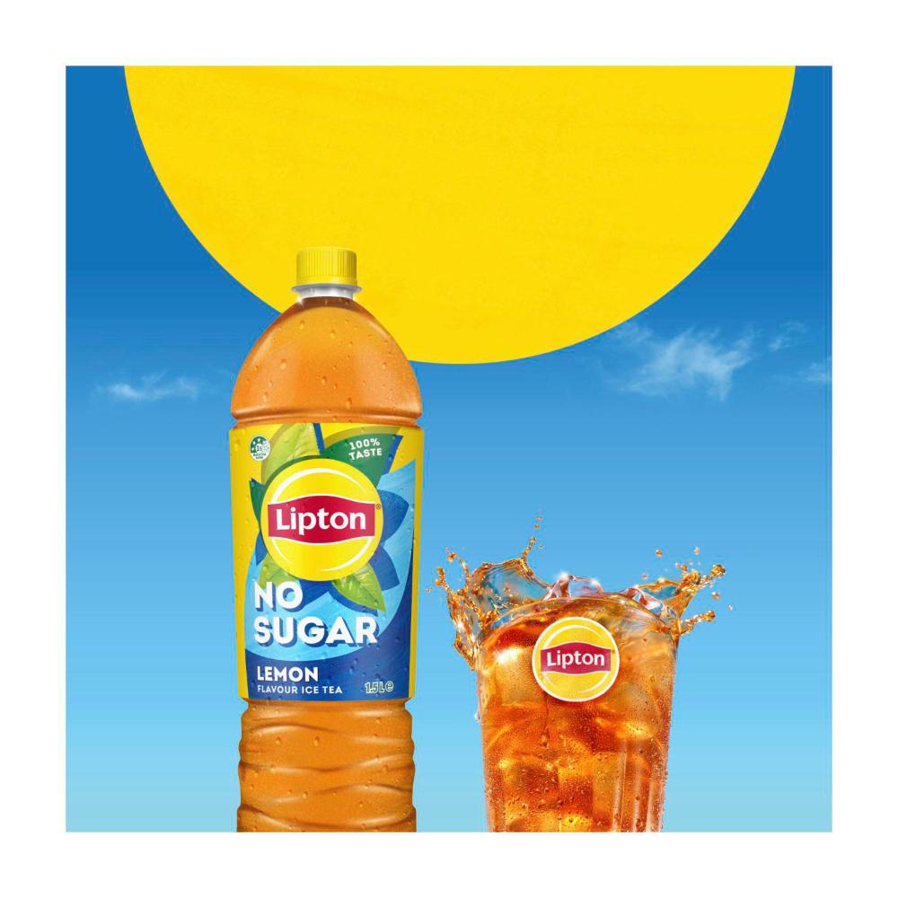 Lipton Ice Tea Sugar Free Ice Tea Lemon Iced Tea Bottle - 1.5L