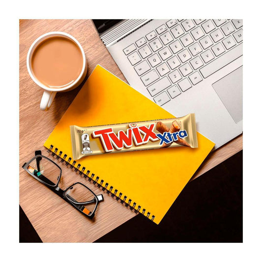 Twix Xtra Milk Chocolate Bar With Caramel Biscuit 2 Pack - 72g