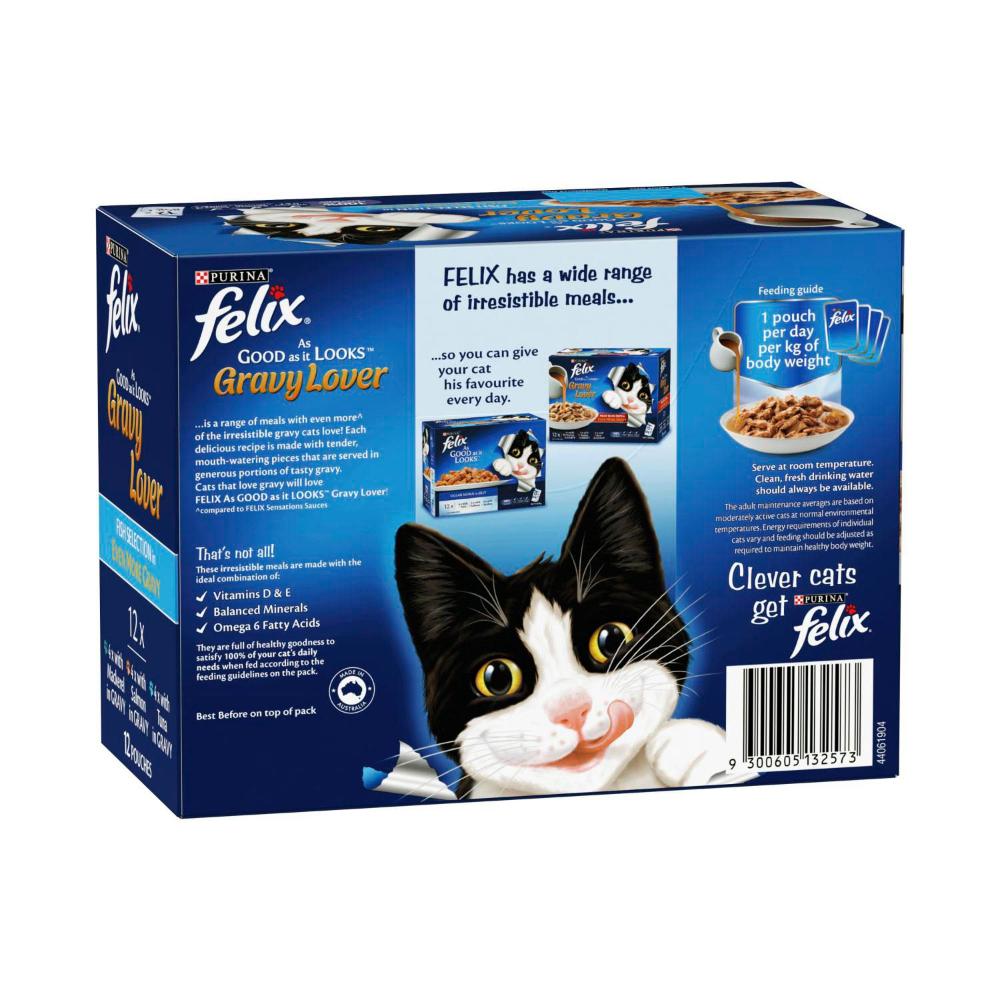 Felix Gravy Lovers Fish Selection Cat Food 12x85g - 12 pack