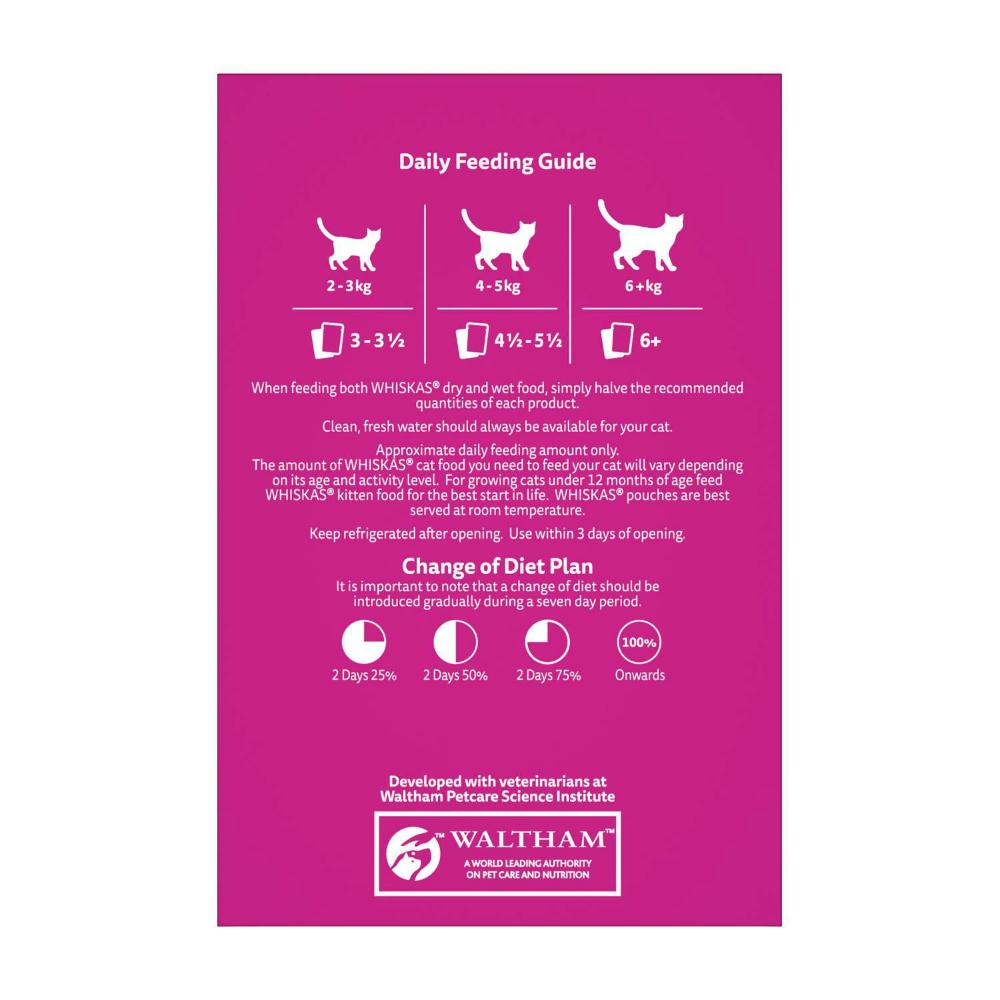 Whiskas Adult 1 + Years Wet Cat Food Chicken Favourites in Jelly 12x85g Pouches | 12 pack