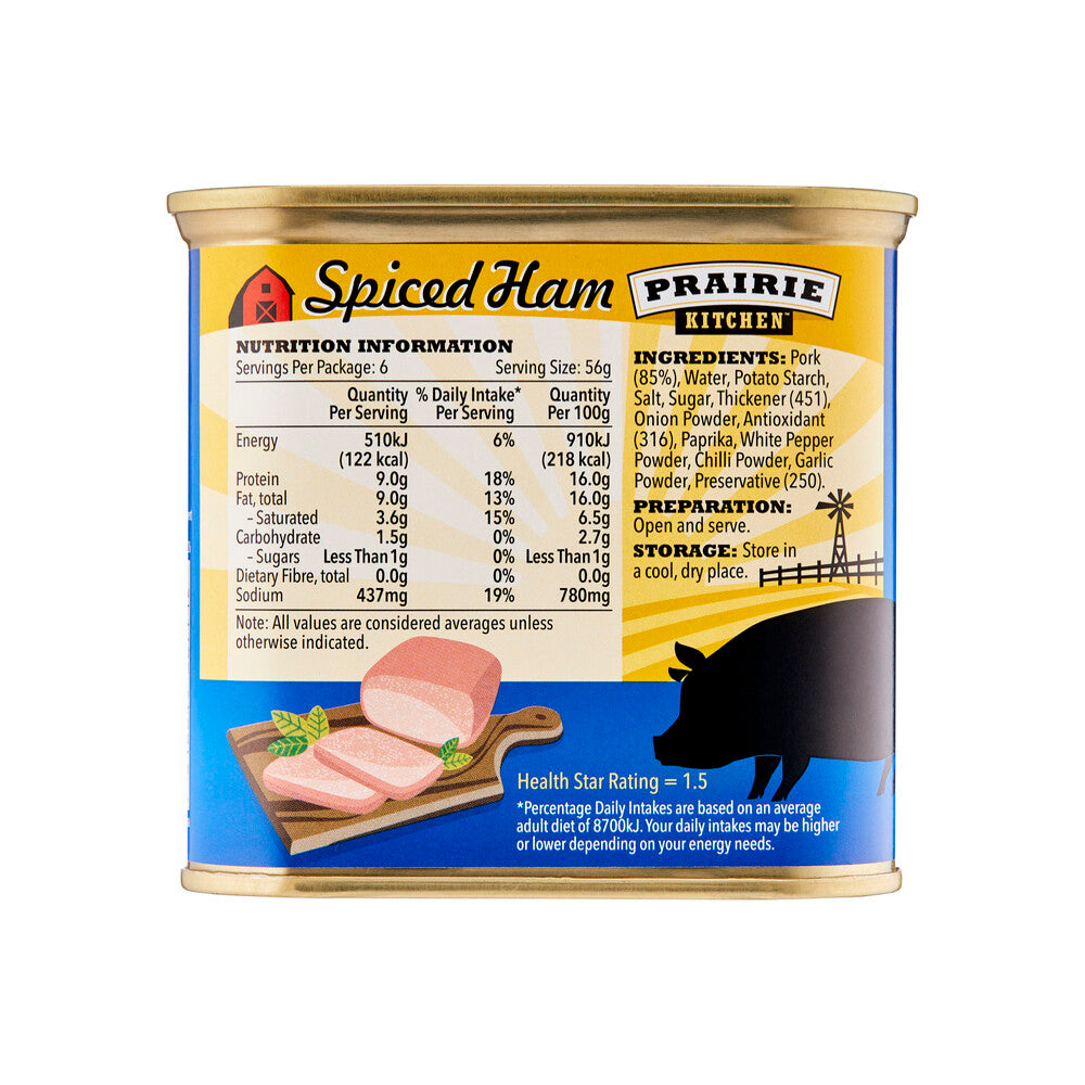 Prairie Kitchen Spiced Ham - 340g