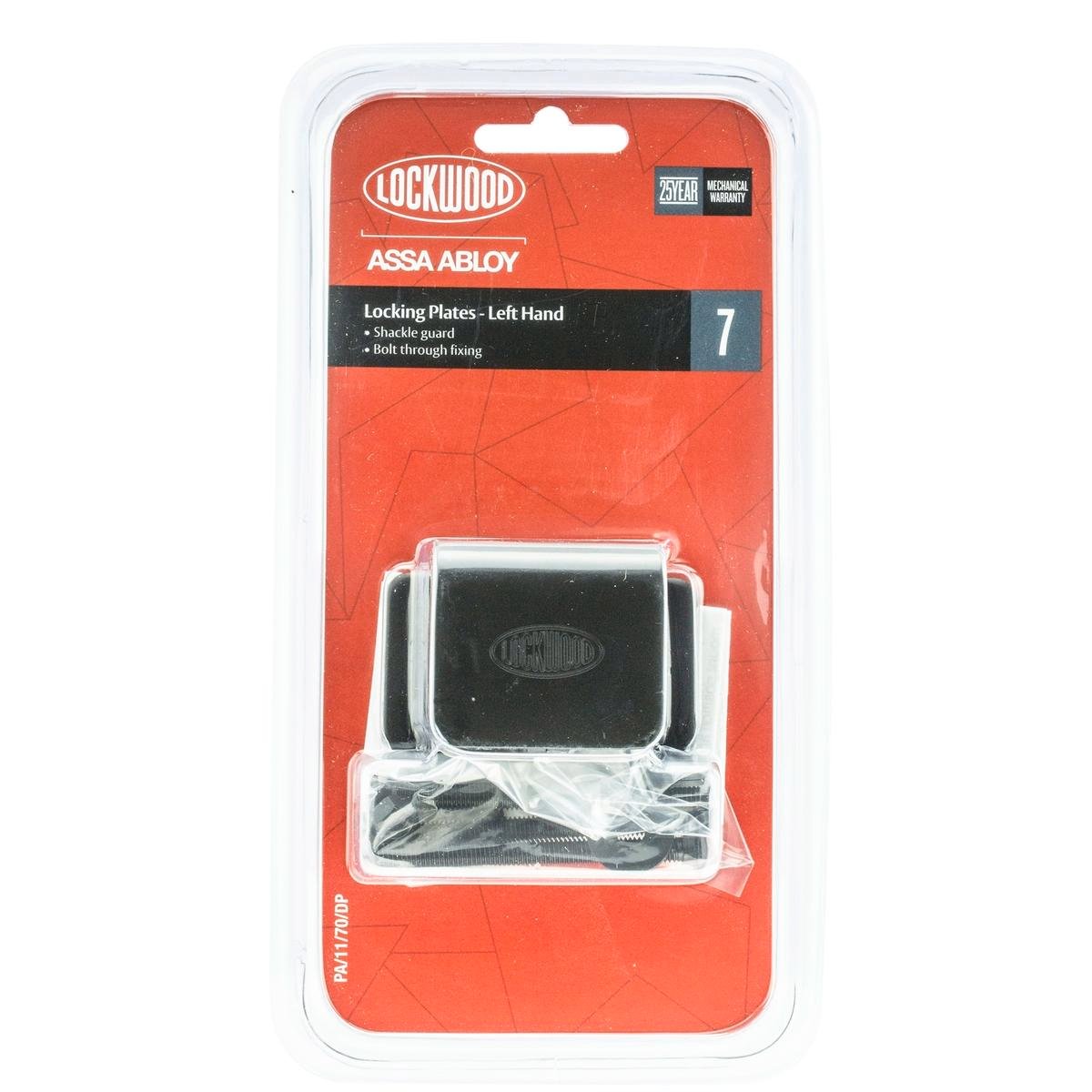 Lockwood 70mm Left Locking Plates Mount - Steel - High Security - Durable