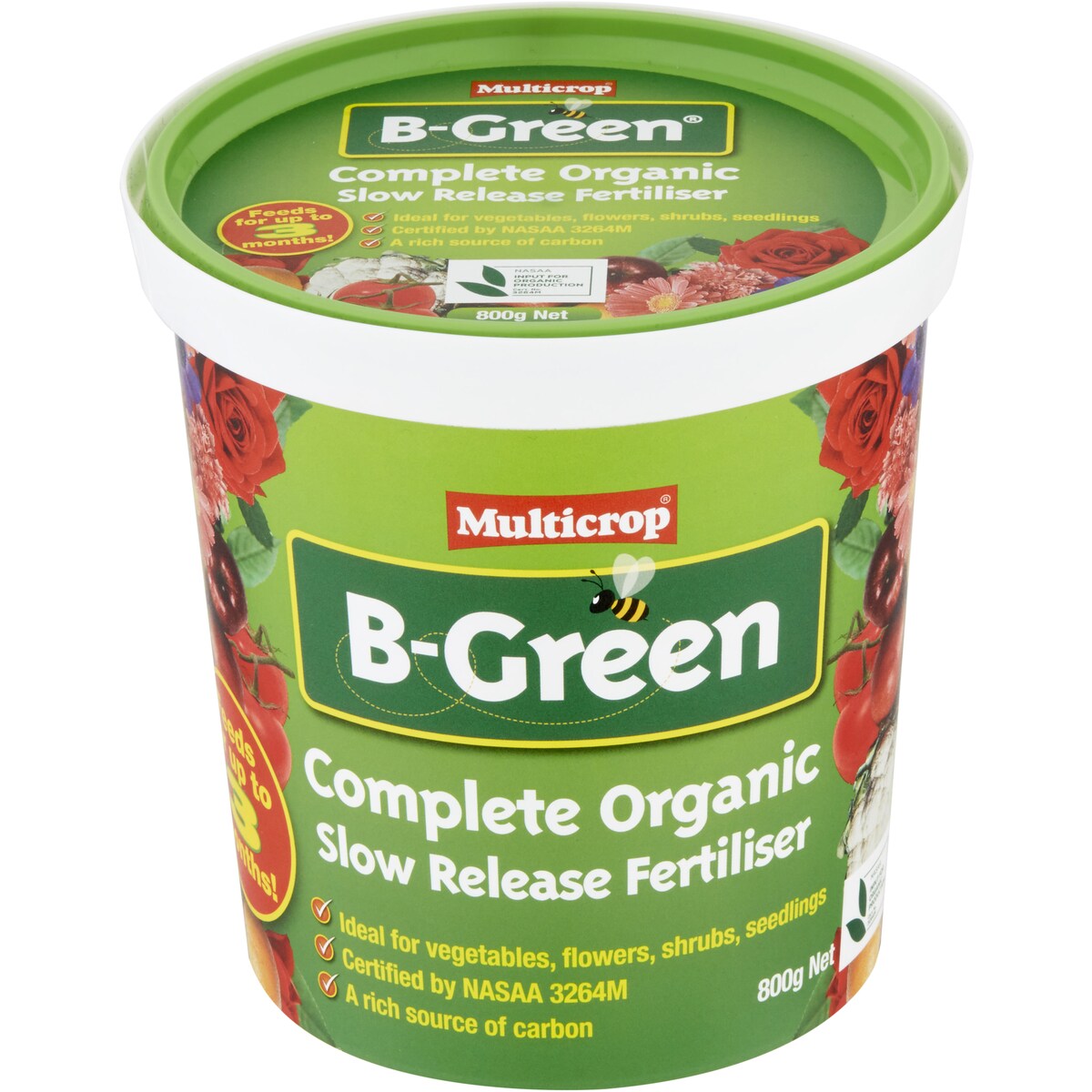 B-green Organic Slow Release Fert 800g