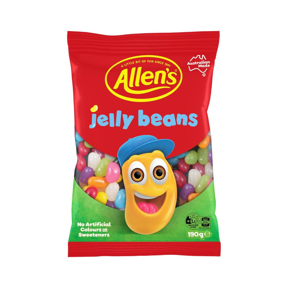 Allen's Lollies Jelly Beans Vegan Friendly - 190g