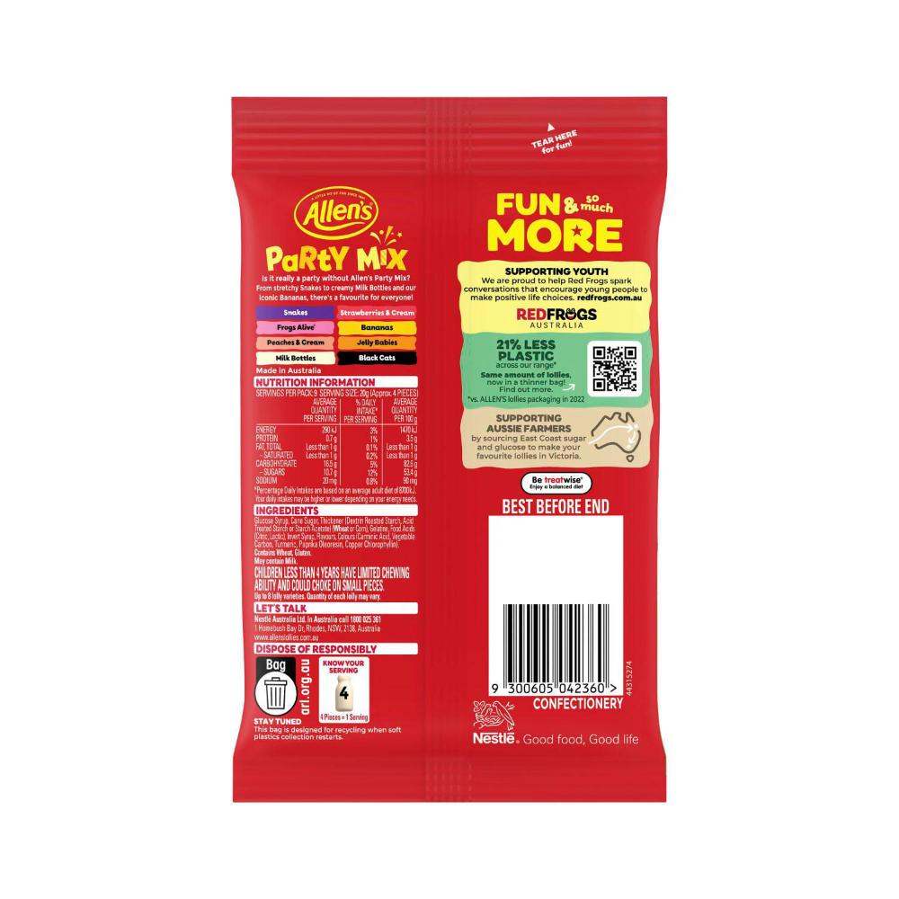 Allen's Party Mix Lollies Bag | 190g
