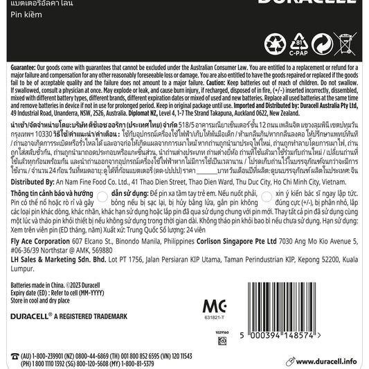 Duracell Coppertop AAA Batteries - 24 Pack