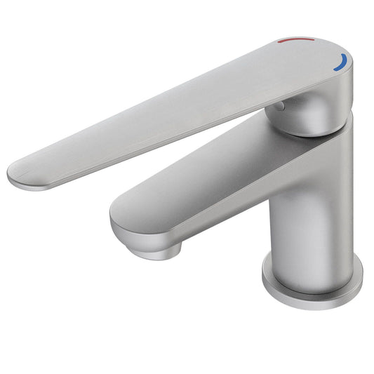 Homecare By Caroma Basin Mixer - Brushed Nickel - 40 x 150 x 175mm