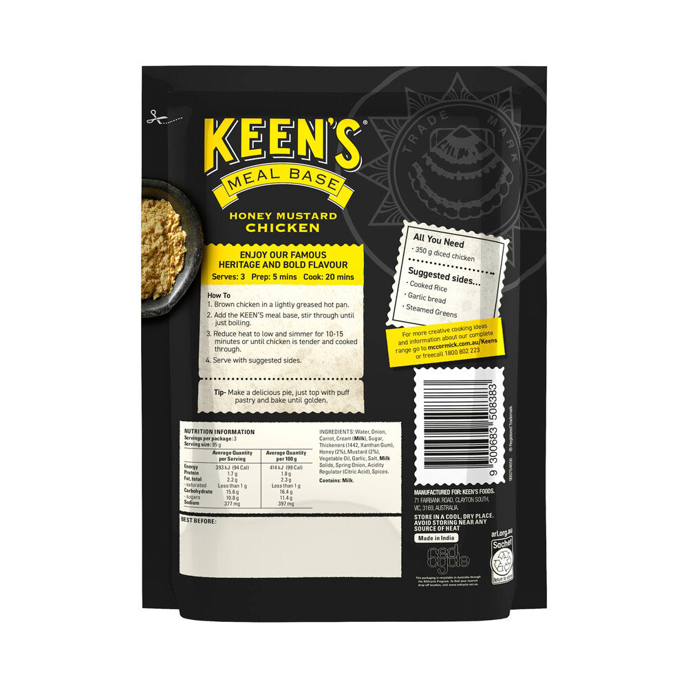 Keens Honey Mustard Recipe Base - 285g