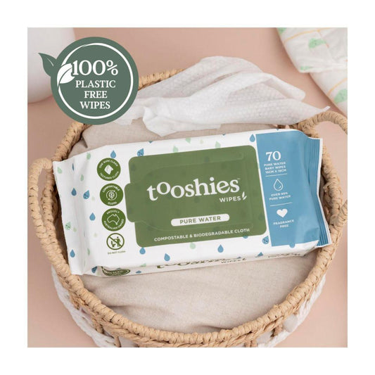 Tooshies Water Baby Wipes - 70 pack