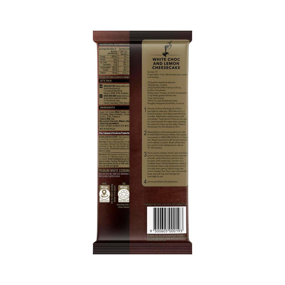 Nestle Plaistowe Baking Chocolate 70% Cocoa Block - 180g