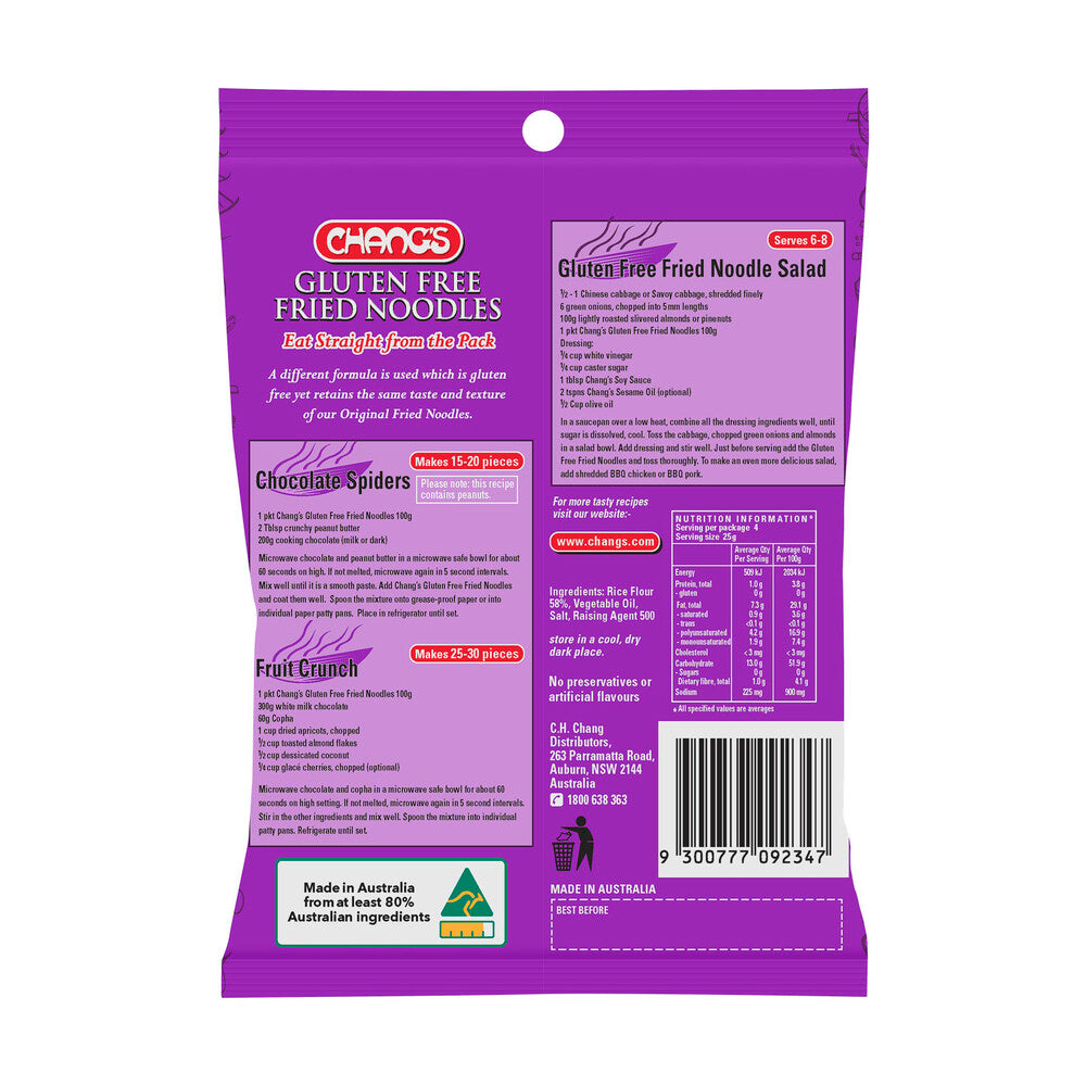 Chang's Gluten Free Fried Noodles - 100g