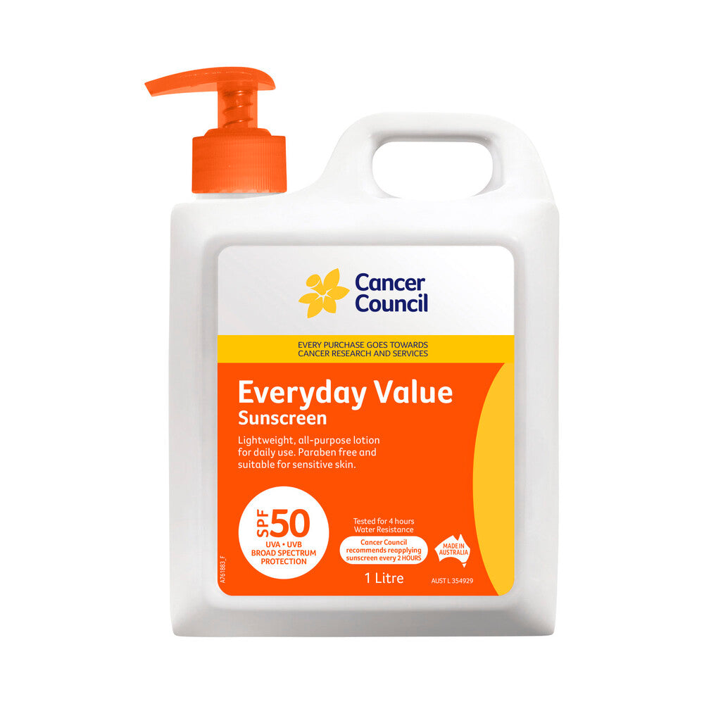 Cancer Council Everyday Sunscreen SPF 50 - 1L