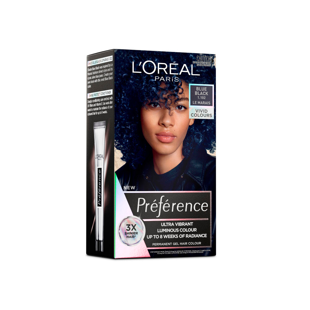 L'Oreal Preference Vivids 1.102 Blue Black - 1 Pack