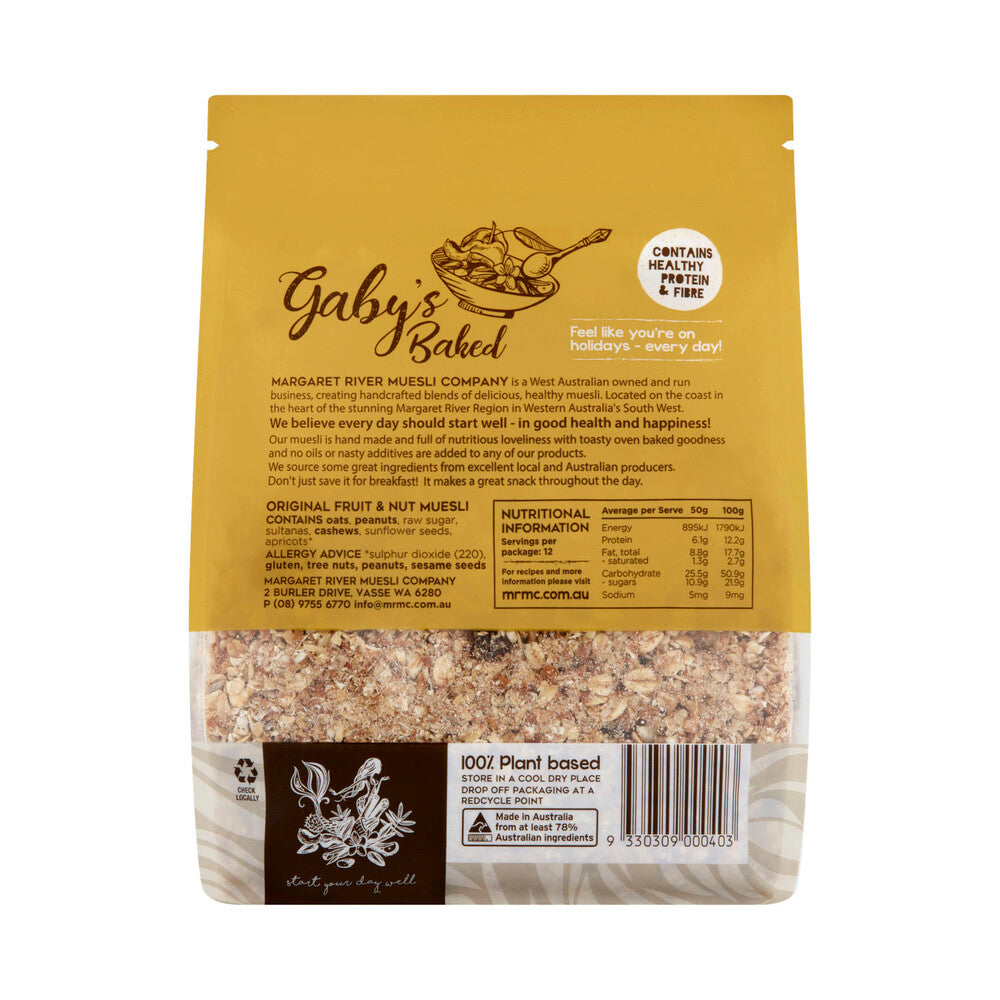 Gaby's Muesli Baked Original - 600g