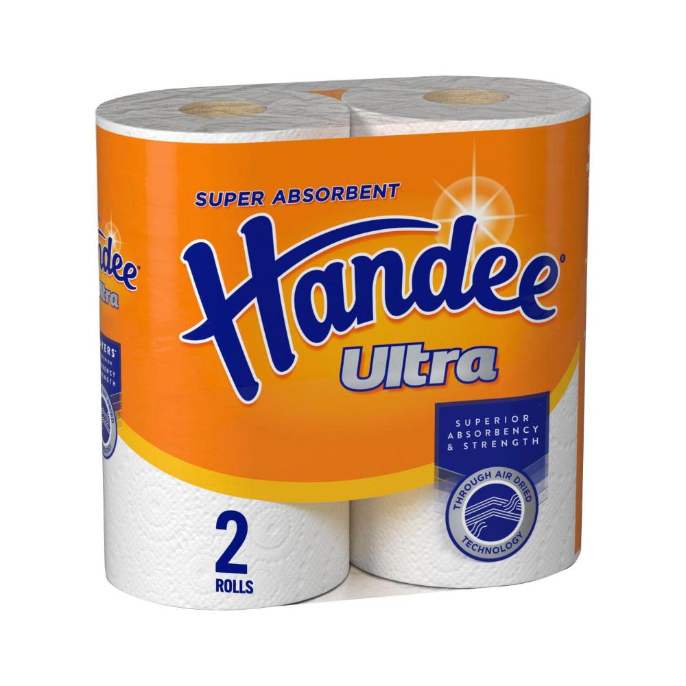 Handee Ultra Paper Towels Crisp White - 2 pack