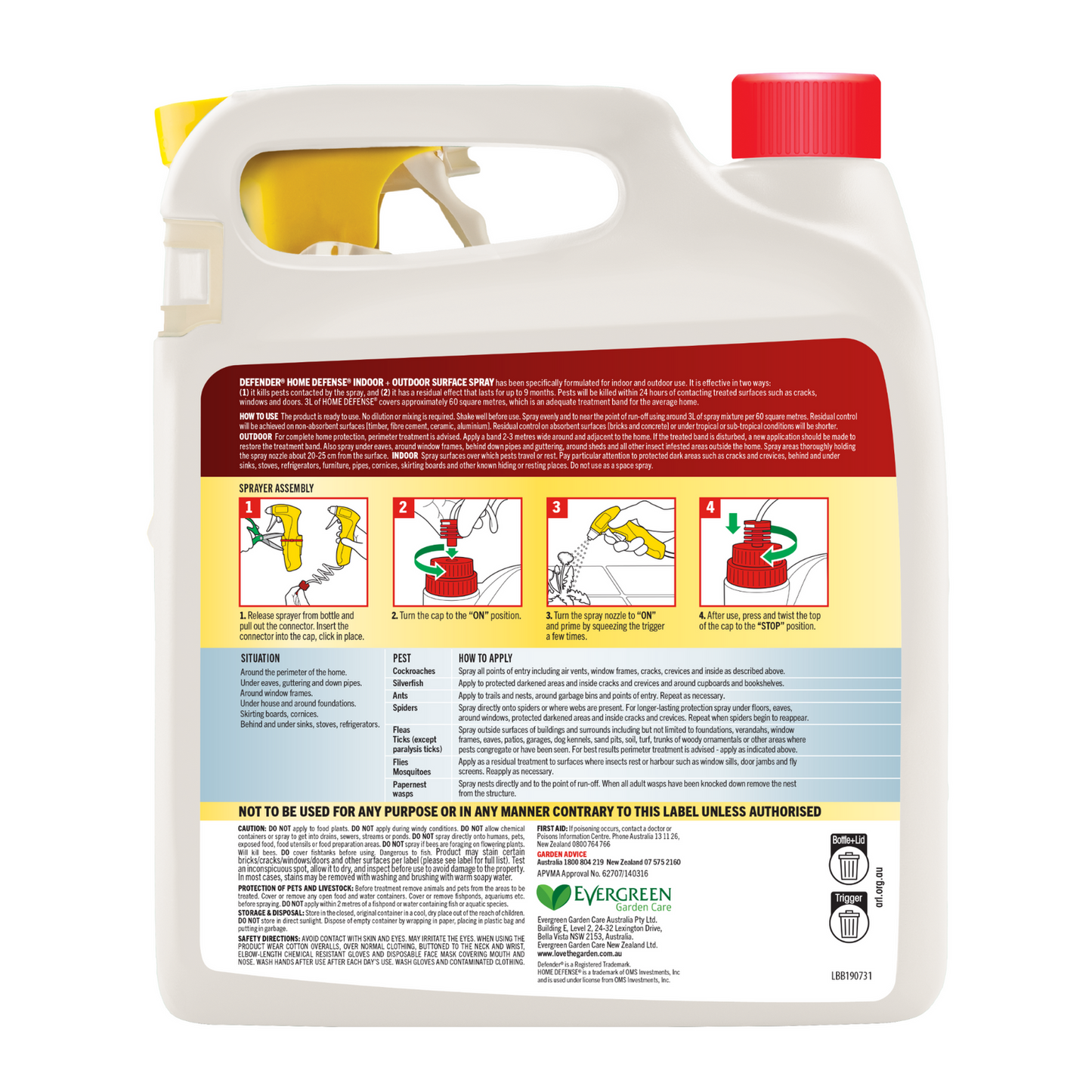 Defender Home Defense Surface Spray - 3L